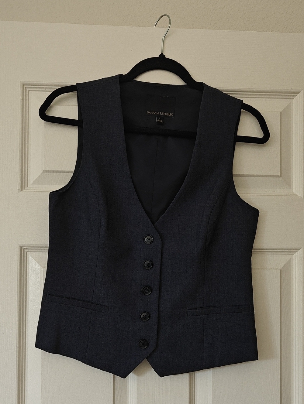 Banana Republic Navy Tailored Women's Vest